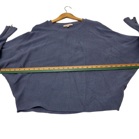 Philosophy Republic Clothing Woman's Blue Sweater Zips On Sleeves Size XL - Picture 8 of 8